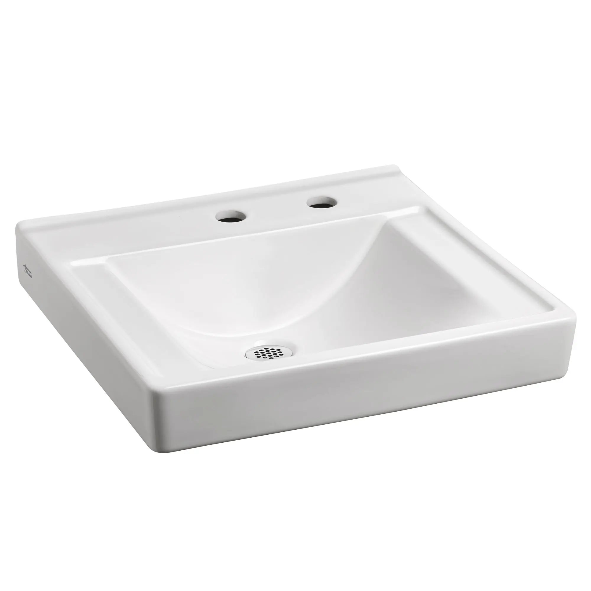 Decorum® Wall-Mounted EverClean® Sink - No Overflow, Center Hole & Left Hand Hole Option - Perfect for Small Bathrooms & Space-Saving Designs