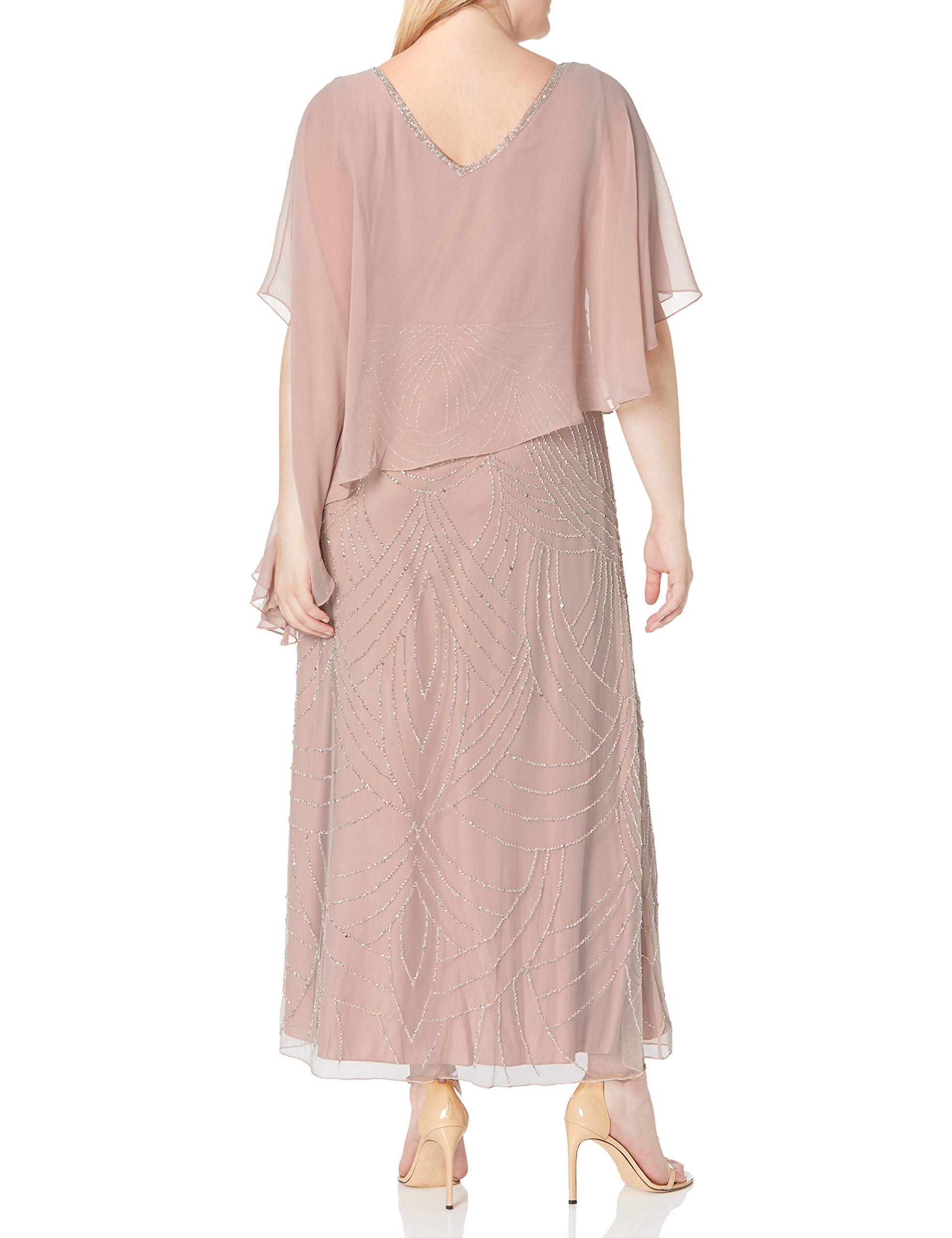 J Kara Women's Plus Size Beaded Hem Pop Over Blouse - Flowy Casual Tunic Top for Work, Date Night & Special Occasions