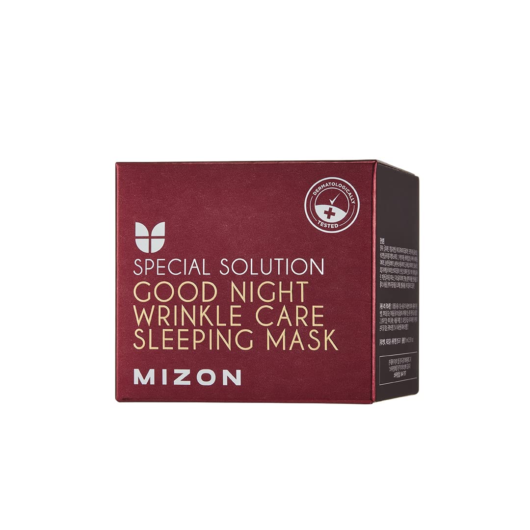 MIZON Wrinkle Care Sleeping Mask - Overnight Facial Moisturizer for Skin Repair | Korean Skincare for Night Use