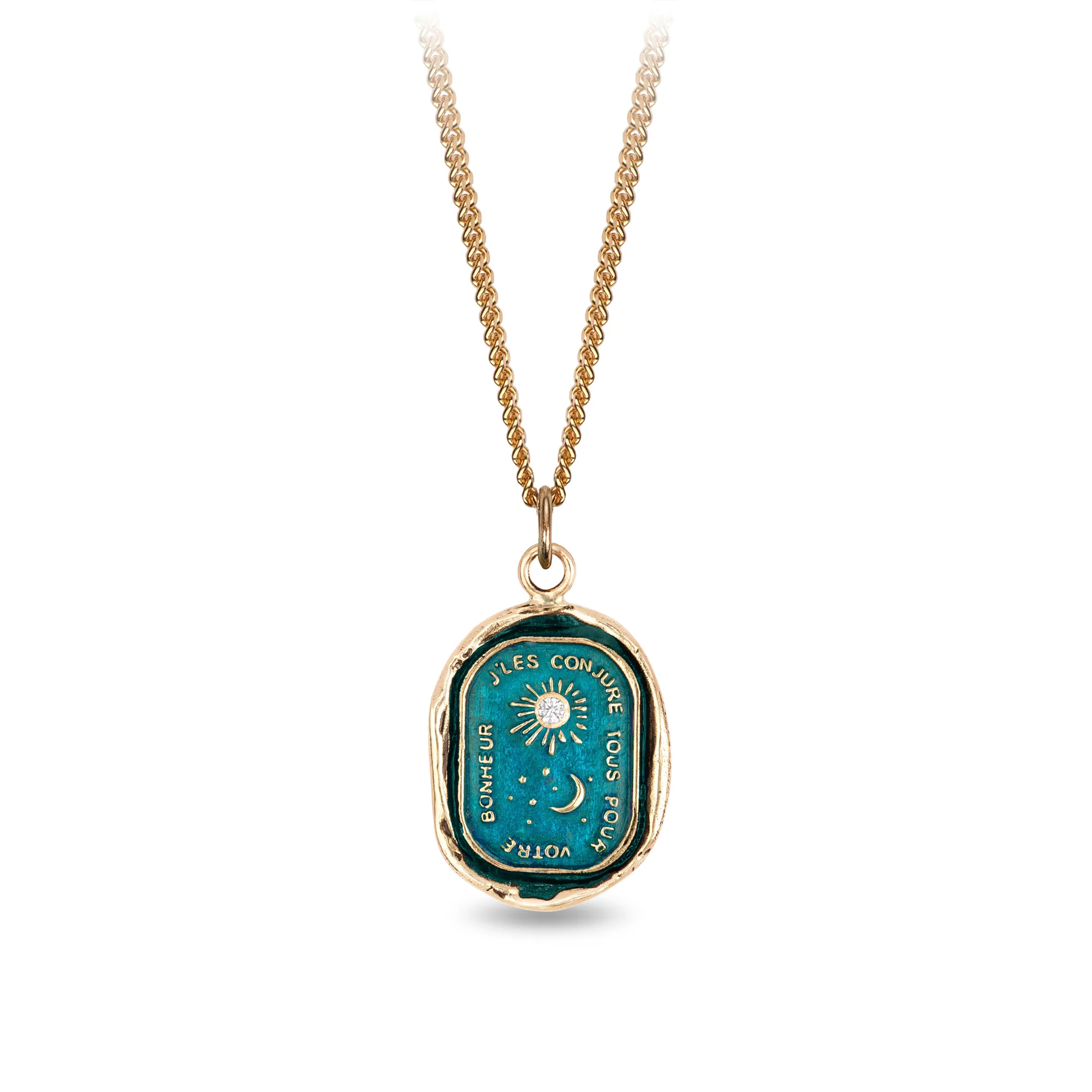 14K Gold Diamond Signature Talisman Jewelry Set - Elegant Necklace, Bracelet & Earrings for Women | Perfect for Weddings, Anniversaries & Special Occasions