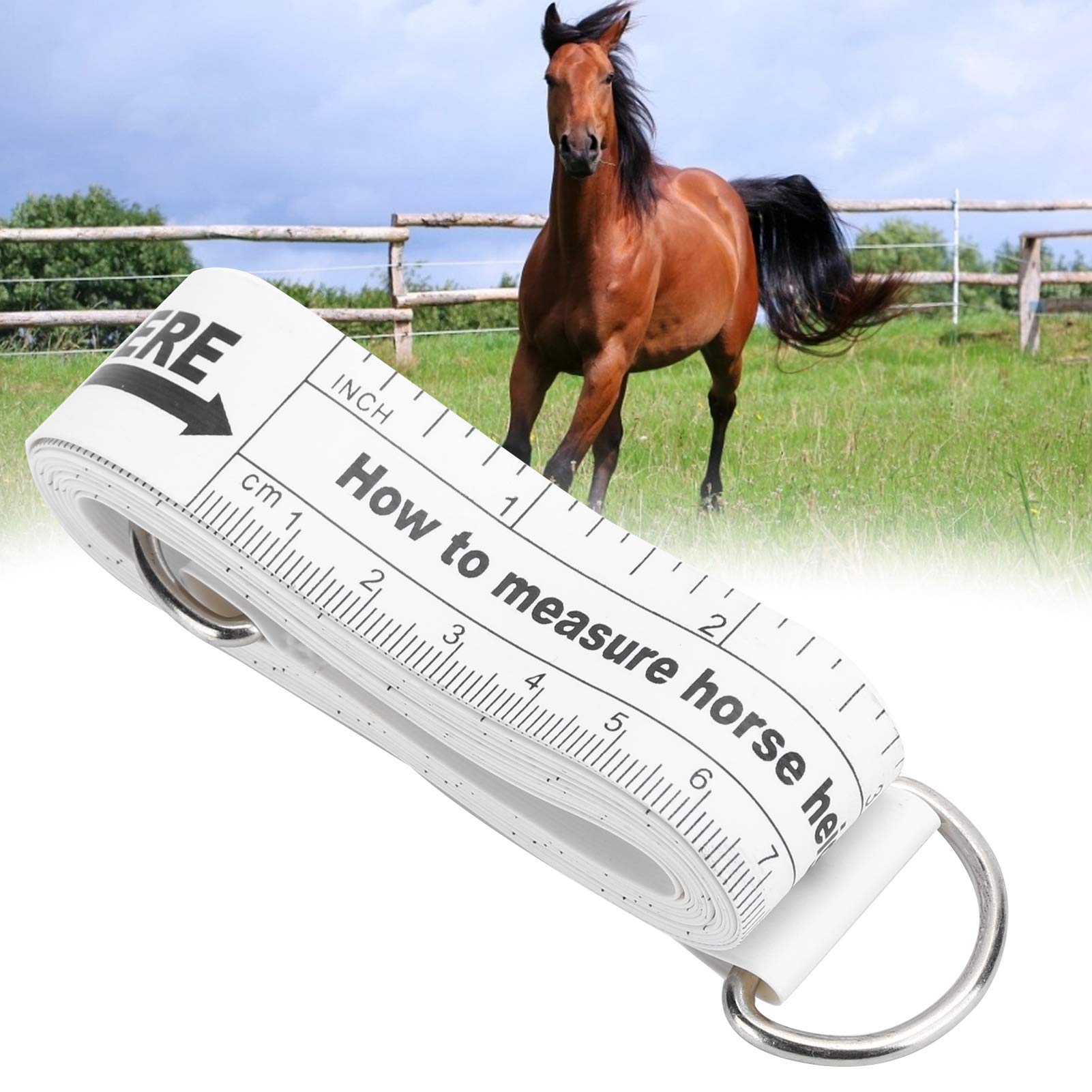 Horse Height Measuring Tape & Stick - Accurate Animal Height & Weight Measurement Tool for Horses, Ponies, Livestock | Perfect for Veterinary Clinics, Farms, and Equestrian Competitions