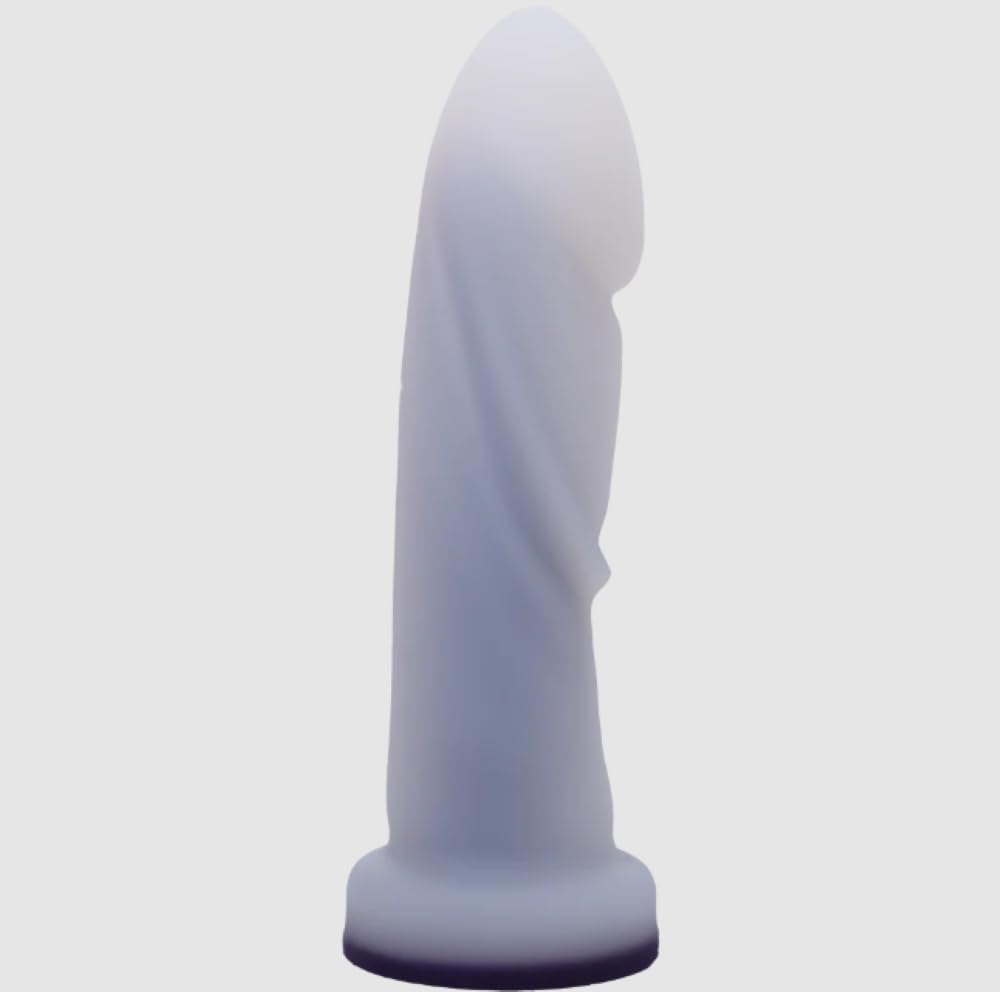 Tantus Cush O2 Dual Density Silicone Dildo - Ultra-Premium Body-Safe Vibrator for G-Spot & P-Spot Stimulation | Harness Compatible Sex Toy for Men, Women & LGBTQ | Anal & Vaginal Use | Matte Twilight Finish | Perfect for Solo Play & Couples Intimacy