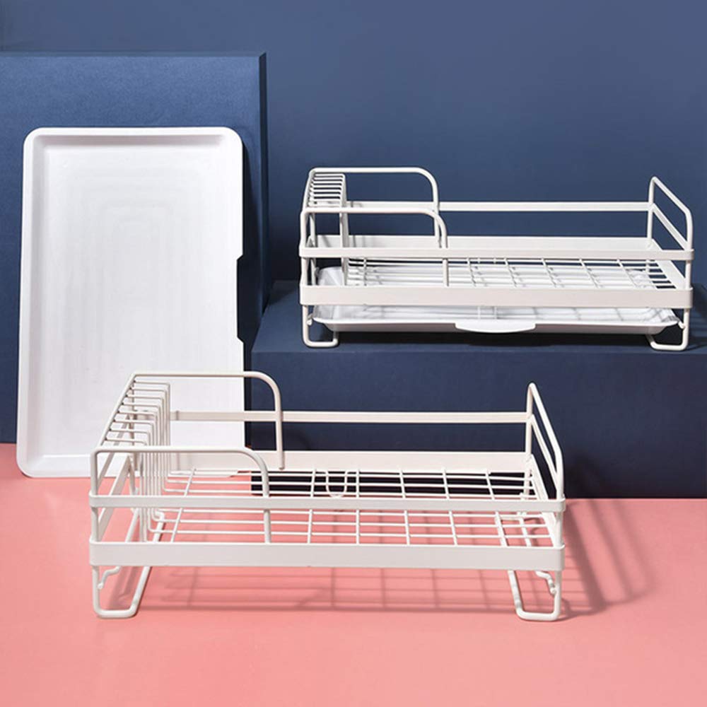 Nordic Dish Drying Rack - Kitchen Storage Organizer for Plates, Bowls & Utensils | Space-Saving Drain Rack for Countertop | Perfect for Small Kitchens & Dish Organization