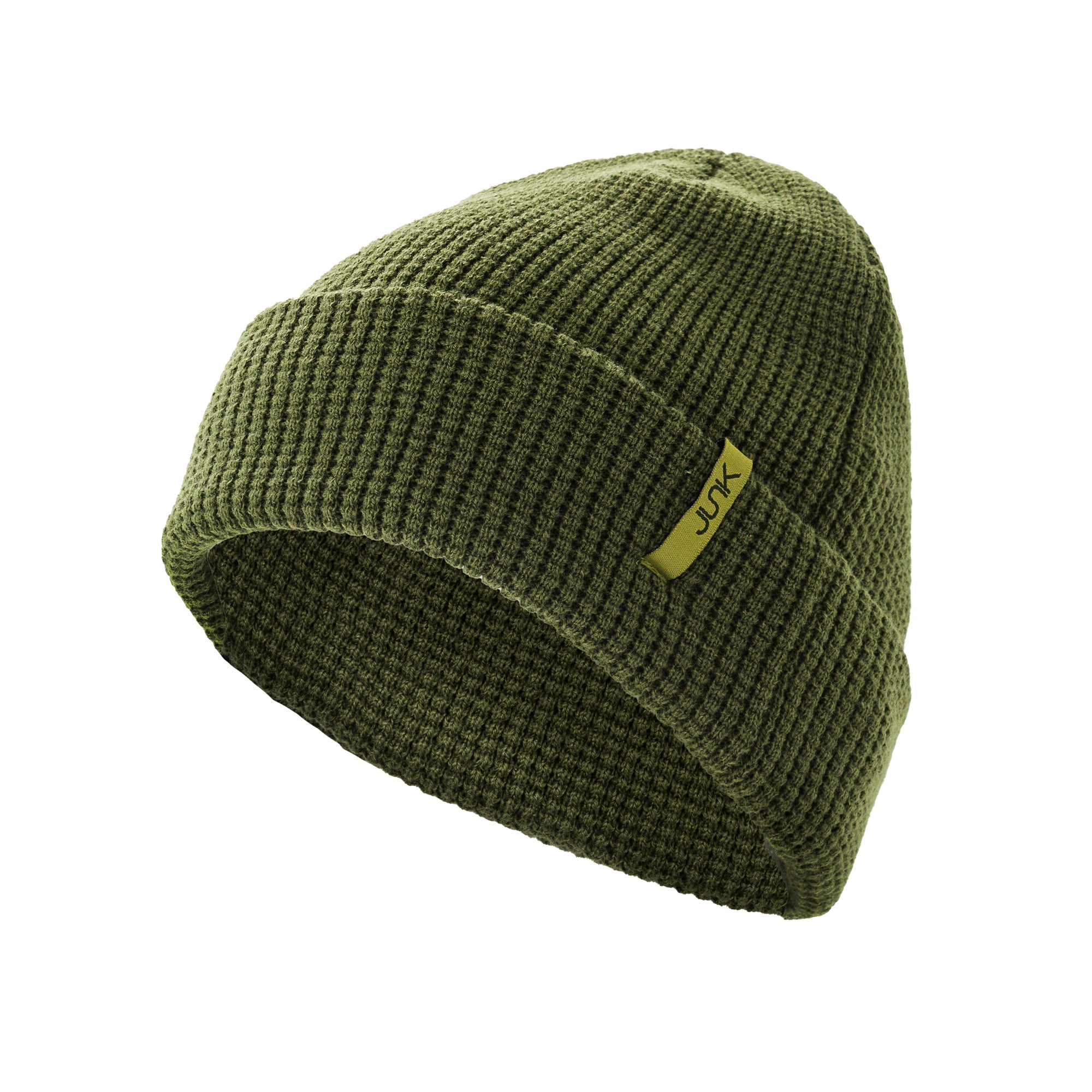 OD Green Waffle Knit Beanie - Warm Winter Hat for Men & Women - Perfect for Outdoor Activities, Hiking, and Cold Weather