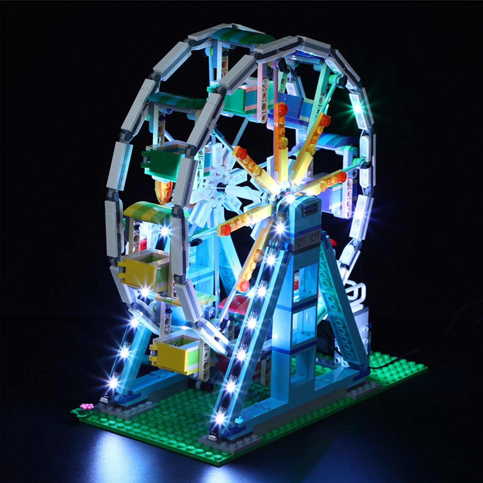 Best Light Kit for LEGO Creator Ferris Wheel 31119 - DIY Lighting Set for LEGO Building Blocks - Perfect for Night Display & Model Showcase