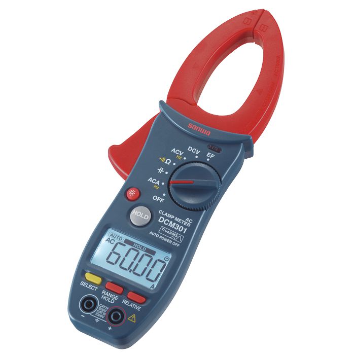 DCM301 Digital AC Clamp Meter with True RMS, Auto-Ranging Multimeter Functions - Perfect for Electricians, HVAC Technicians & Home Electrical Testing
