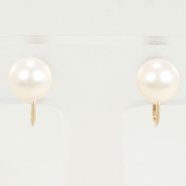 18K Yellow Gold Pearl Earrings for Women – Elegant Stud Earrings with Freshwater Pearls – Perfect for Weddings, Parties & Special Occasions