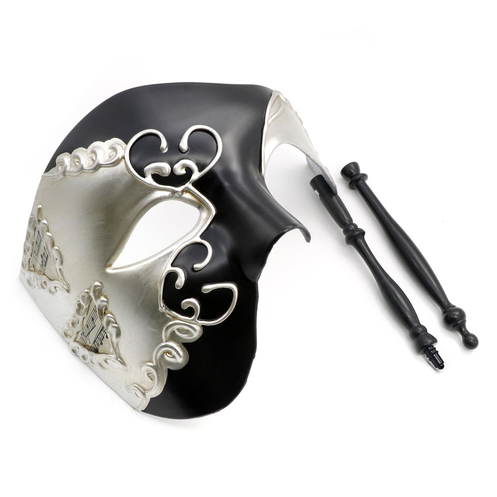 Venetian Masquerade Masks Set for Couples - Handheld Party Costume Accessory for Women & Men | Perfect for Balls & Costume Parties
