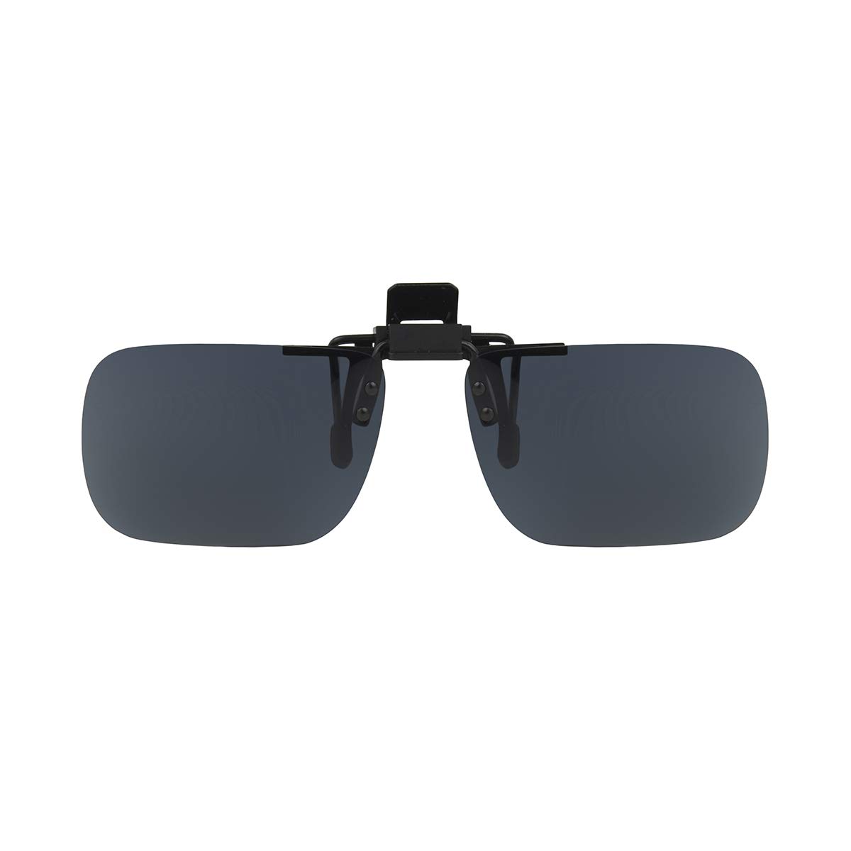 Dioptics Haven Flip Rec Clip-On Sunglasses - Rectangular Polarized Sunglasses for Men & Women - Perfect for Driving, Fishing, and Outdoor Activities