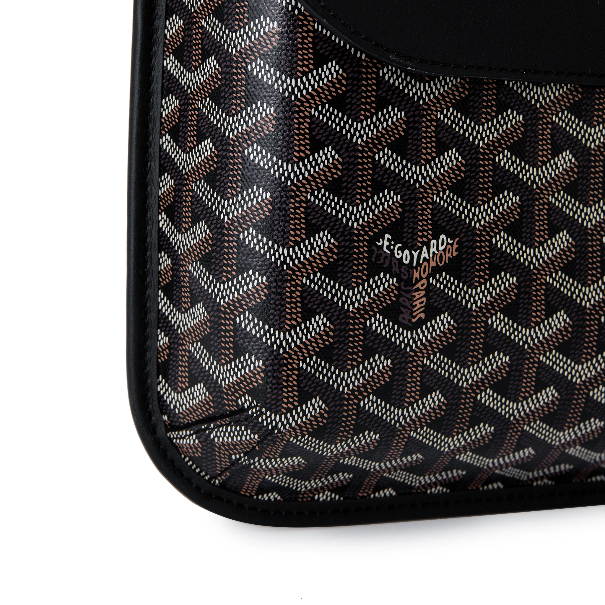 Goyard Coursier Black Messenger Bag for Men & Women - Stylish & Durable Crossbody Bag for Work, Travel & Everyday Use
