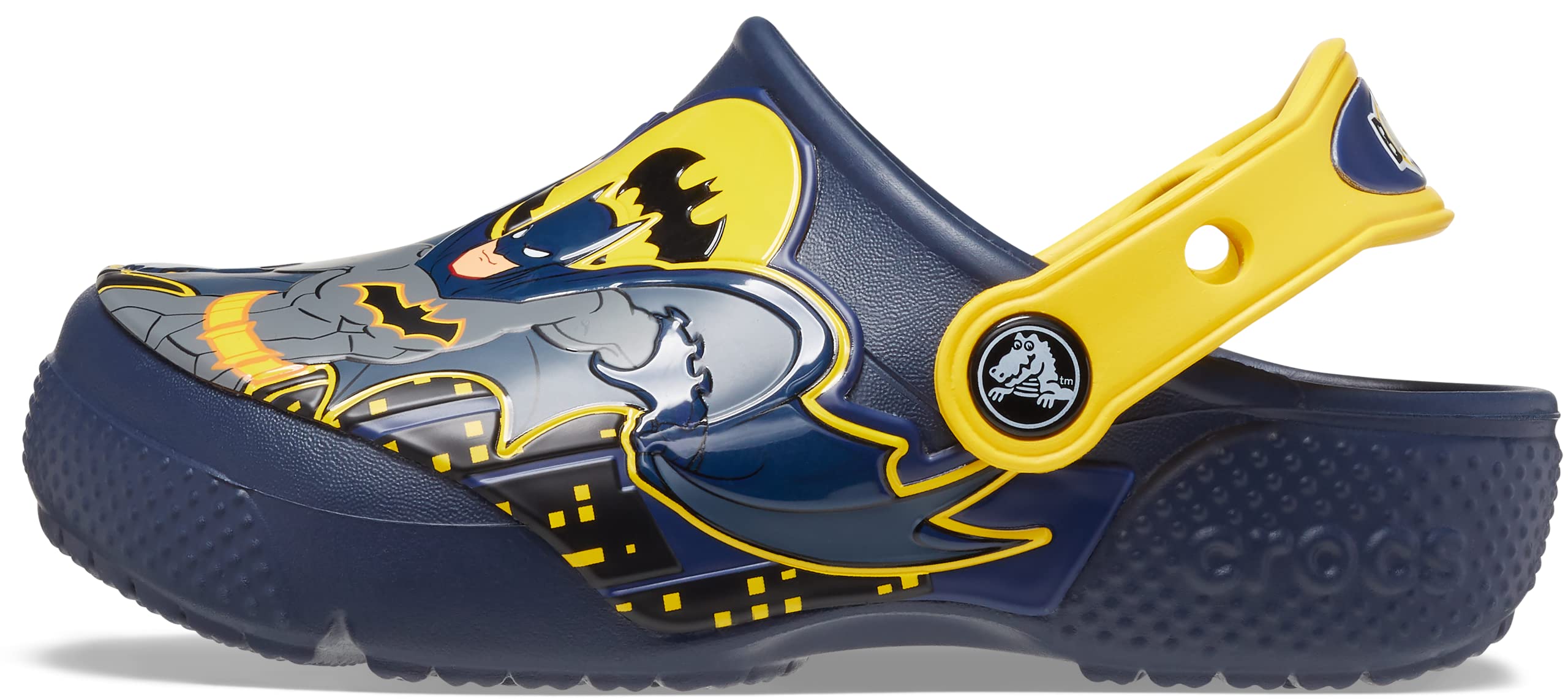 Kids' Crocs Batman Clogs - Unisex Lightweight Comfortable Slip-On Shoes for Boys & Girls | Perfect for Playtime, School & Outdoor Activities