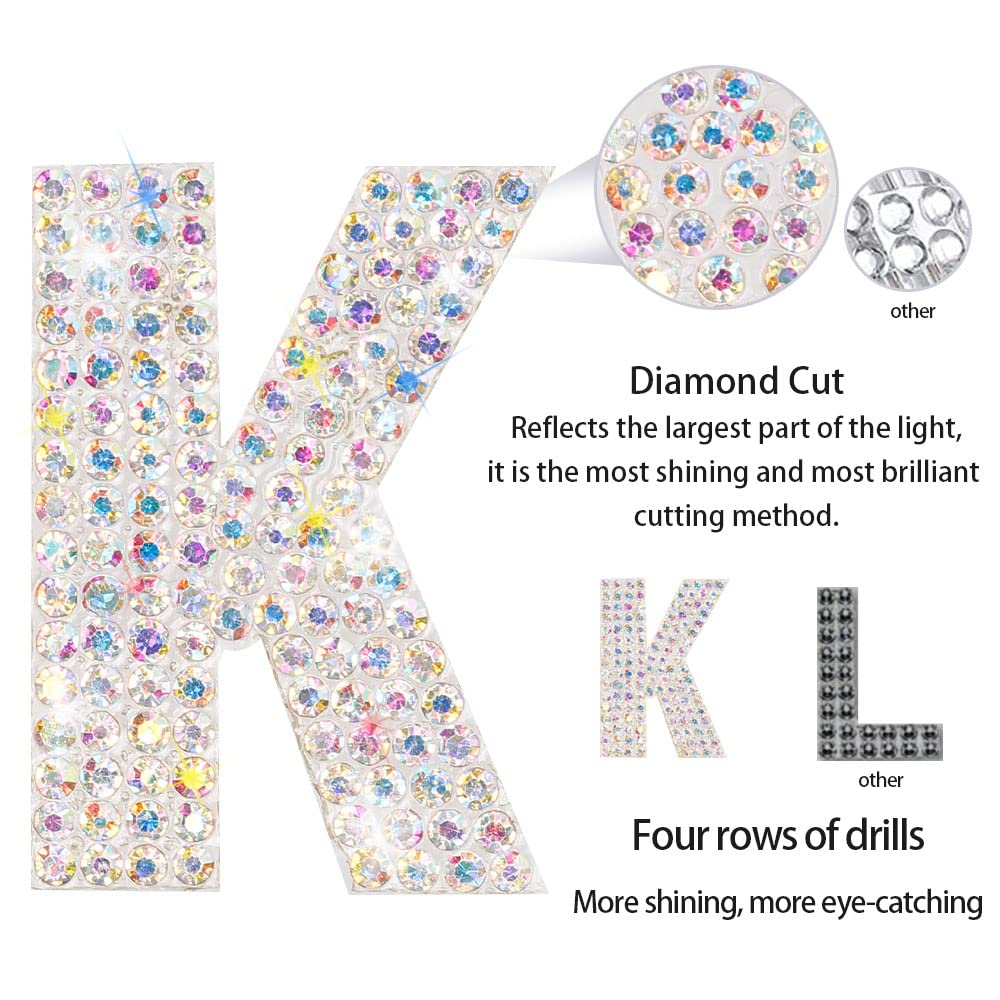 Glitter Rhinestone Alphabet Letter Stickers - 78 Pcs Self-Adhesive ABC Letters for DIY Scrapbooking, Card Making, Nail Art & Home Decor (Gold & Silver) - Perfect for Party Invitations, Gift Wrapping & Craft Projects