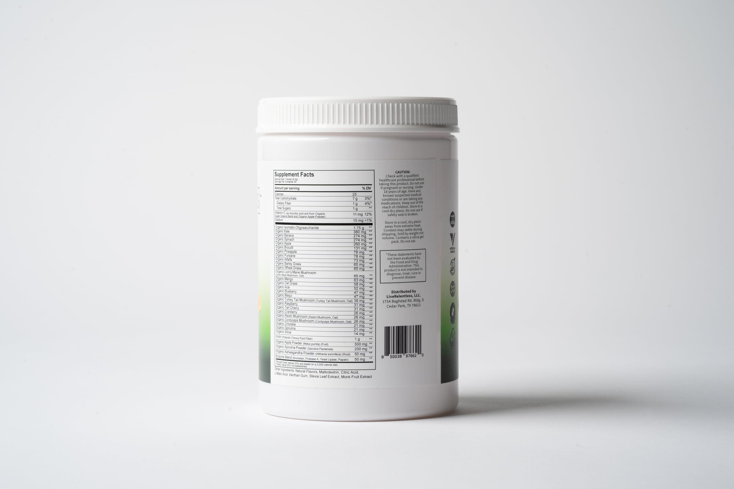 Relentless Live Performance Greens - Premium Superfood Powder for Energy & Recovery | Ideal for Athletes, Fitness Enthusiasts & Healthy Lifestyles