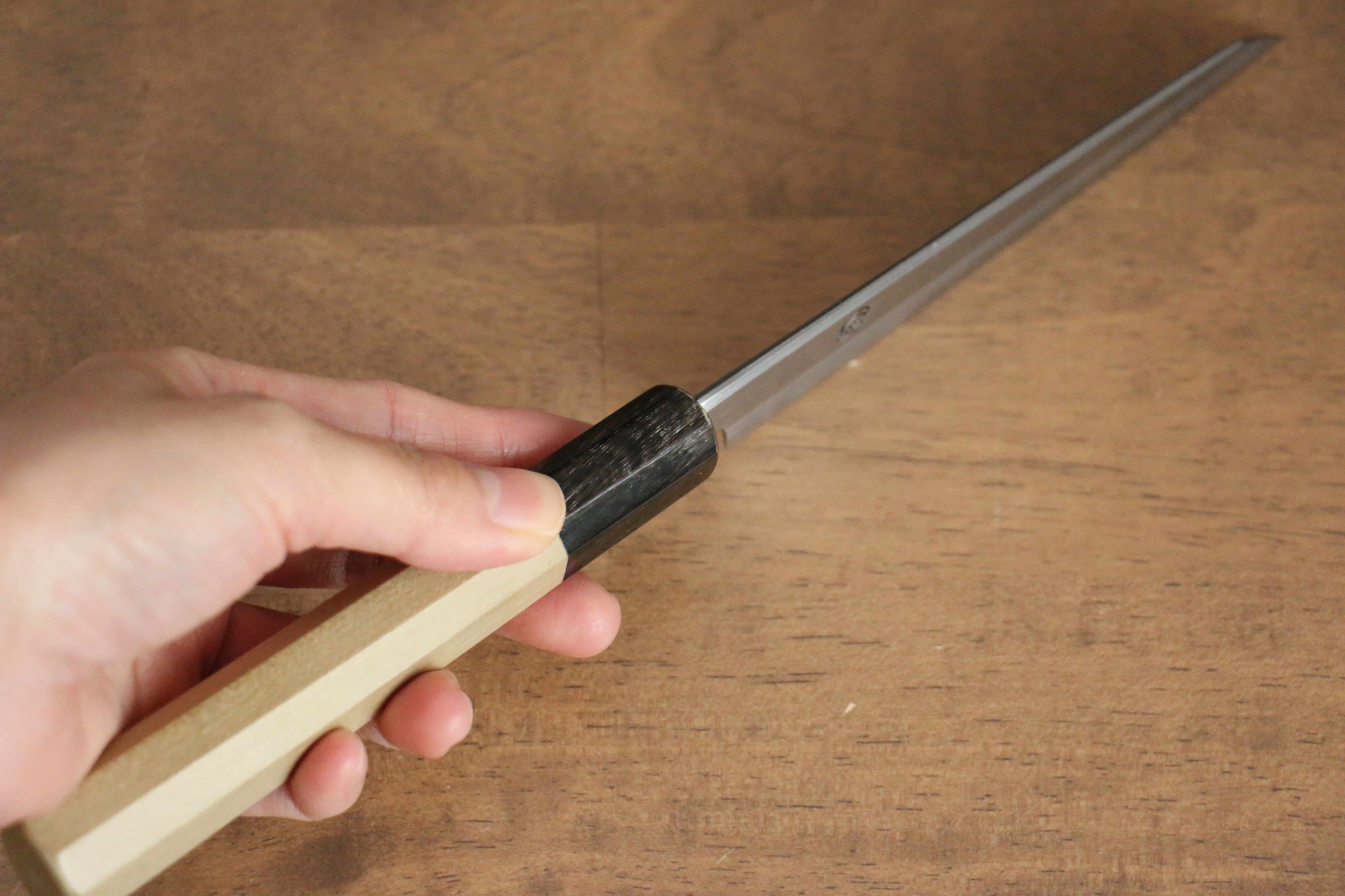 Premium Kikuzuki White Steel No.2 Kiritsuke Petty Knife 135mm - Japanese Utility Knife with Magnolia Wood Handle - Perfect for Sushi, Vegetables & Precision Cutting