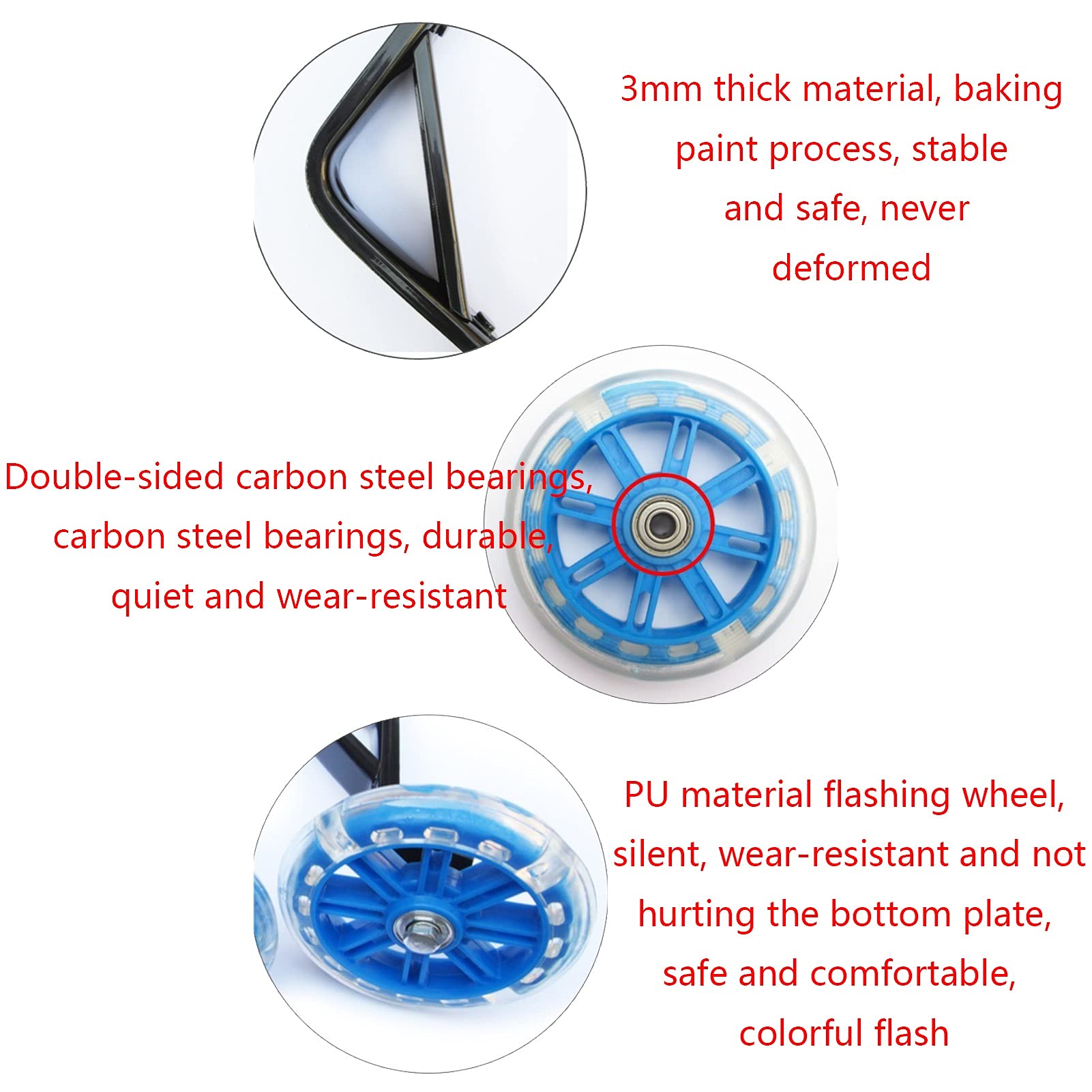 12-20 Inch Kids Bike Training Wheels - Stable Replacement Balance Training Wheels with LED Lights for Safe Learning | Perfect for Toddlers & Beginners Learning to Ride