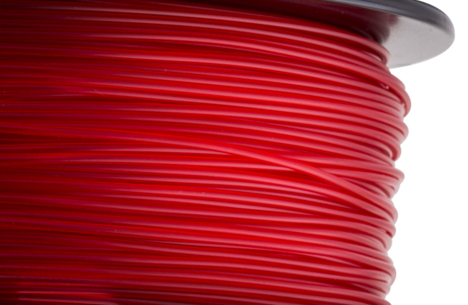 HATCHBOX ABS 3D Printer Filament 1.75mm - High Precision +/- 0.03mm Dimensional Accuracy - 1kg Spool - Transparent Red - Perfect for Cosplay Props, Model Making & DIY Projects