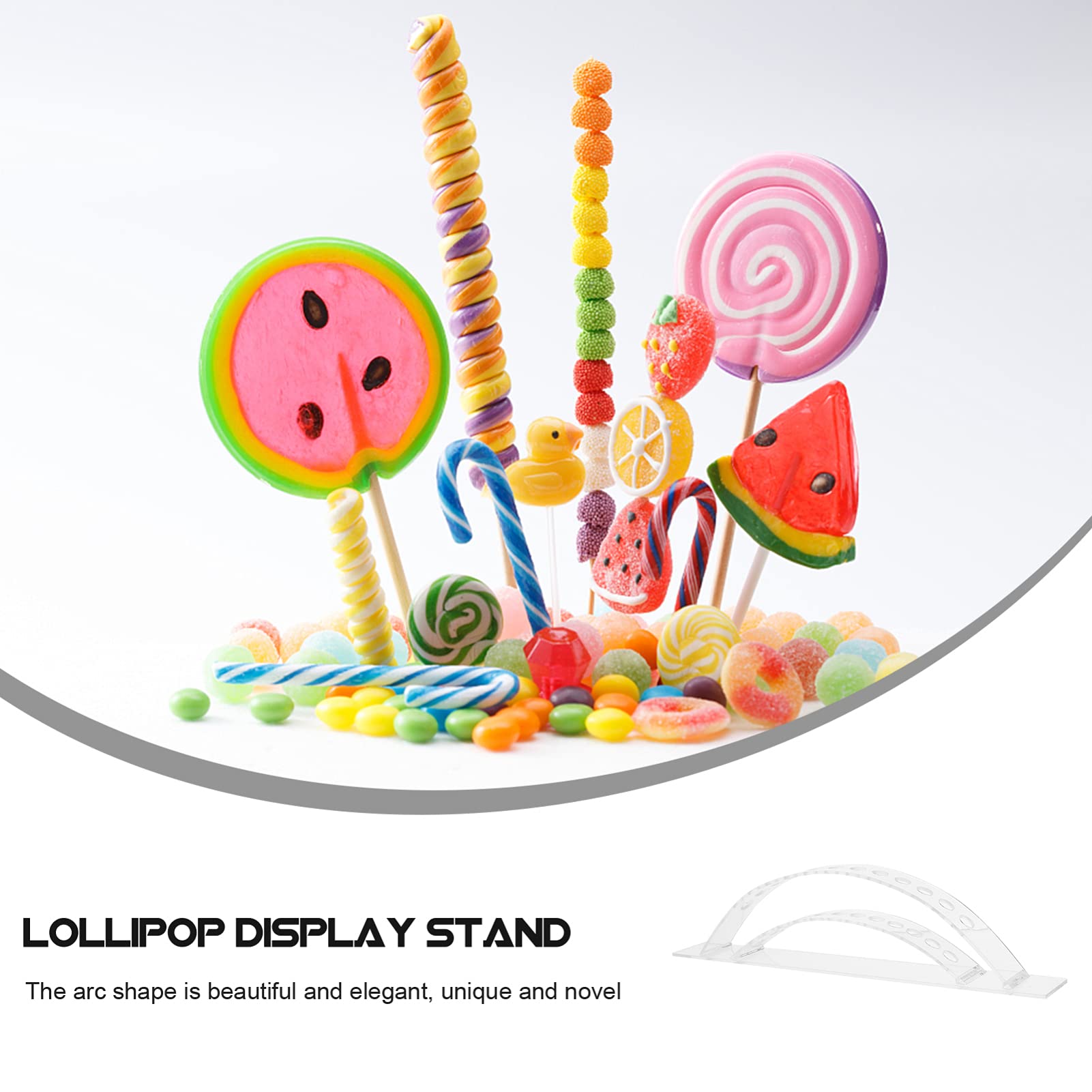 DOITOOL Clear Acrylic Cake Display Stand - 3-Tier Lollipop & Cake Pop Holder for Birthday, Wedding, Party Dessert Table Decor - Perfect for Bakeries, Candy Shops, and Event Centerpieces