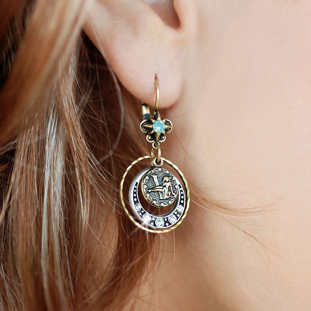 Zodiac Sign Earrings - Personalized Astrology Jewelry for Birthday Gifts | Perfect for Horoscope Lovers & Special Occasions