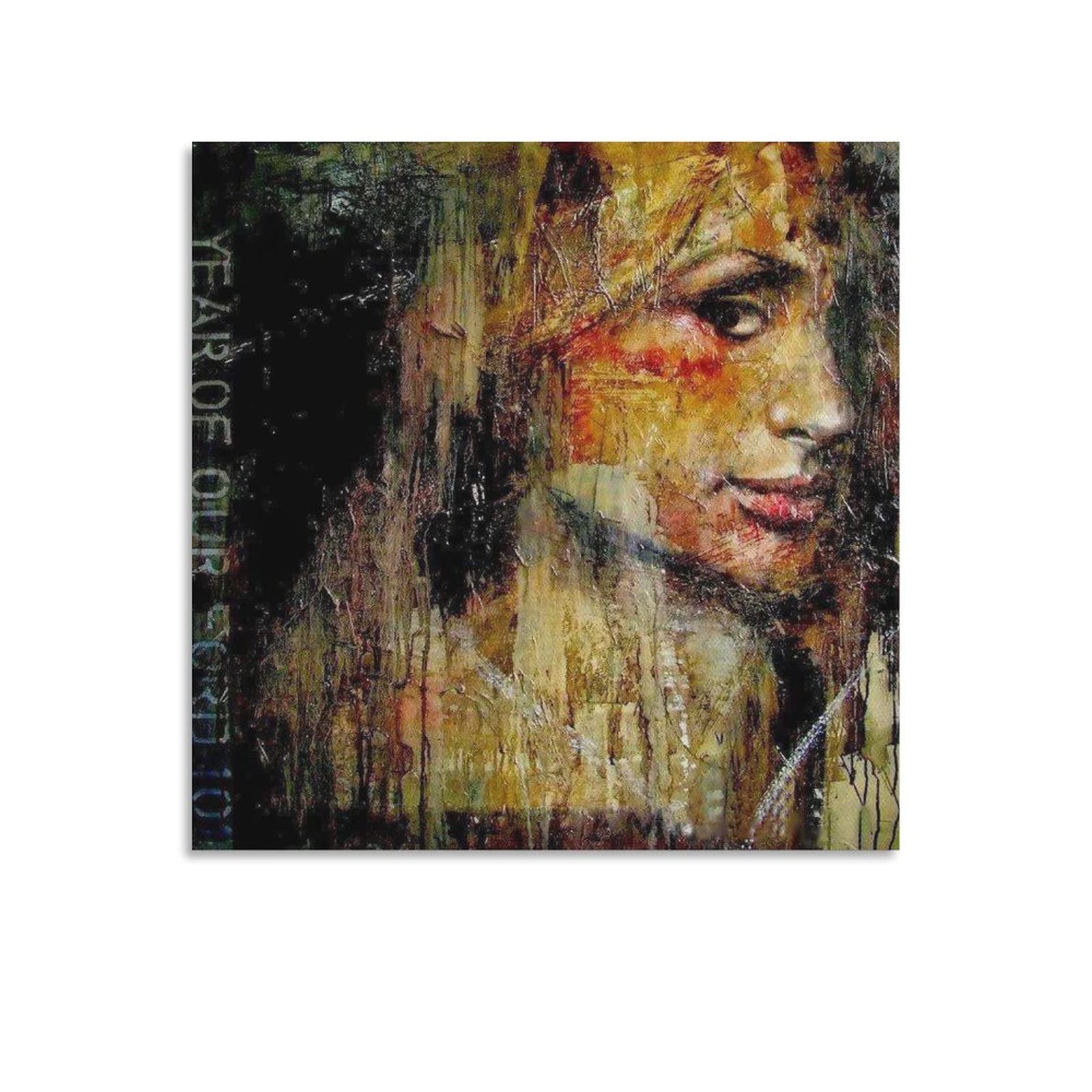 Abstract Figure Art Oil Painting by Guy Denning - Unframed Canvas Wall Art Poster for Home Decor (12x12 inches, 30x30cm) - Perfect for Bedroom, Living Room & Office Spaces