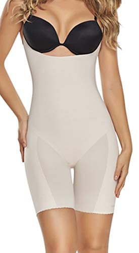 ShapEager Full Body Shapewear Panty - Seamless Slimming Bodysuit for Women | Tummy Control & Waist Trainer | Nude Color | Perfect for Everyday Wear, Special Occasions & Postpartum Recovery