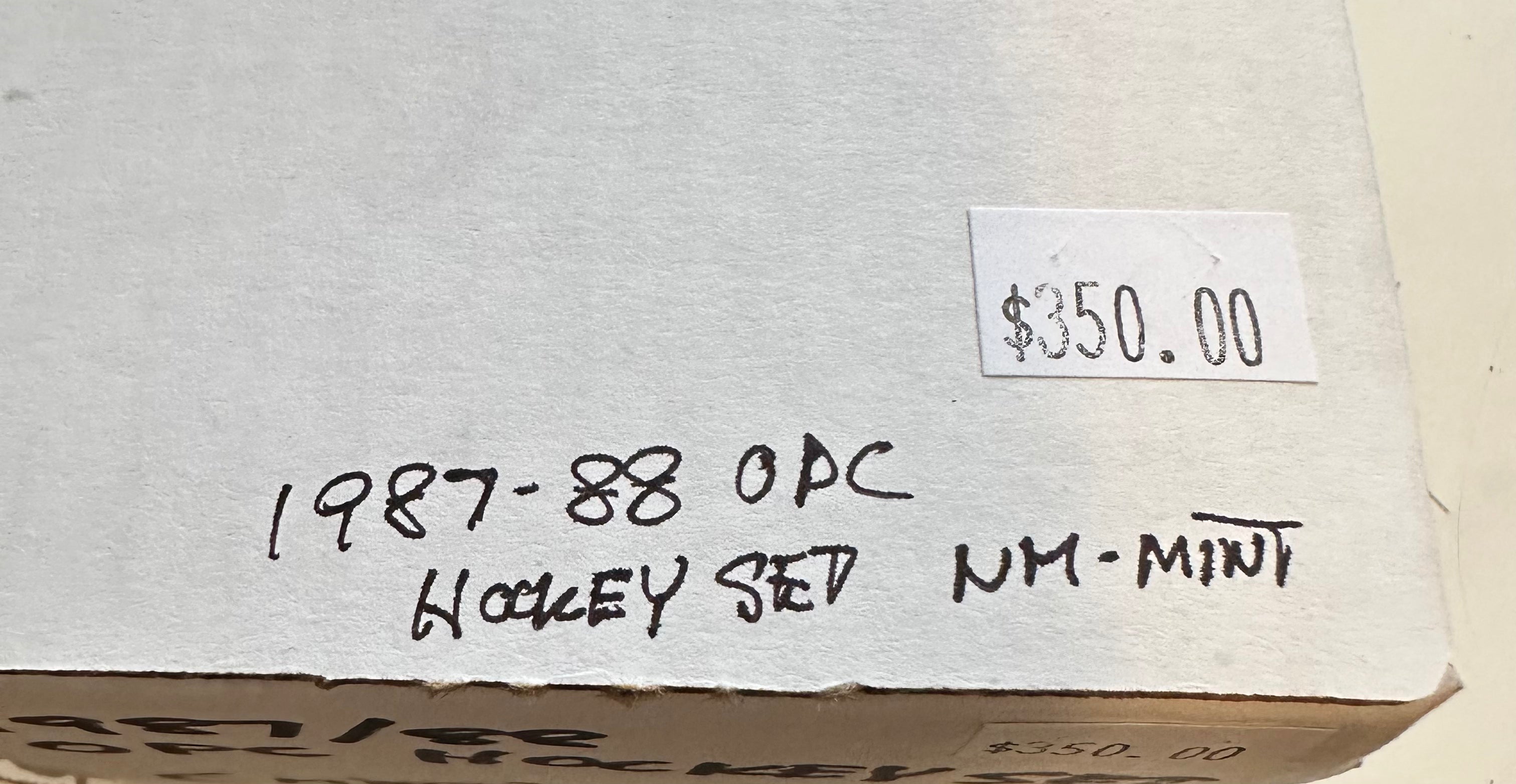 1987-88 OPC Hockey Cards Complete Set - Near Mint (NM) Condition | Vintage NHL Collectibles for Fans & Investors | Perfect for Display, Trading, and Memorabilia Collections