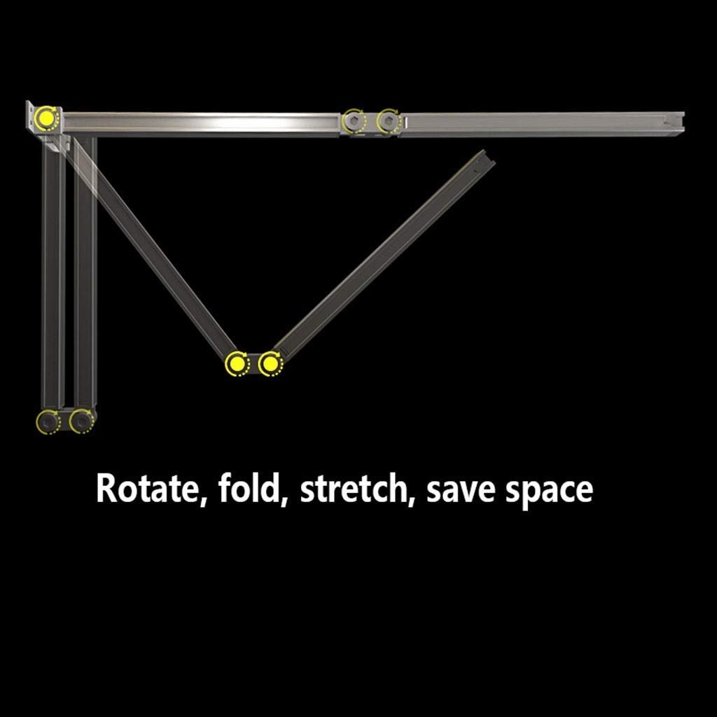 Wall Mounted Space Saving Clothes Drying Rack - Retractable Foldable Laundry Rack for Small Spaces - Easy to Install in Bedroom, Bathroom, Balcony - Perfect for Apartments, Dorms & RVs