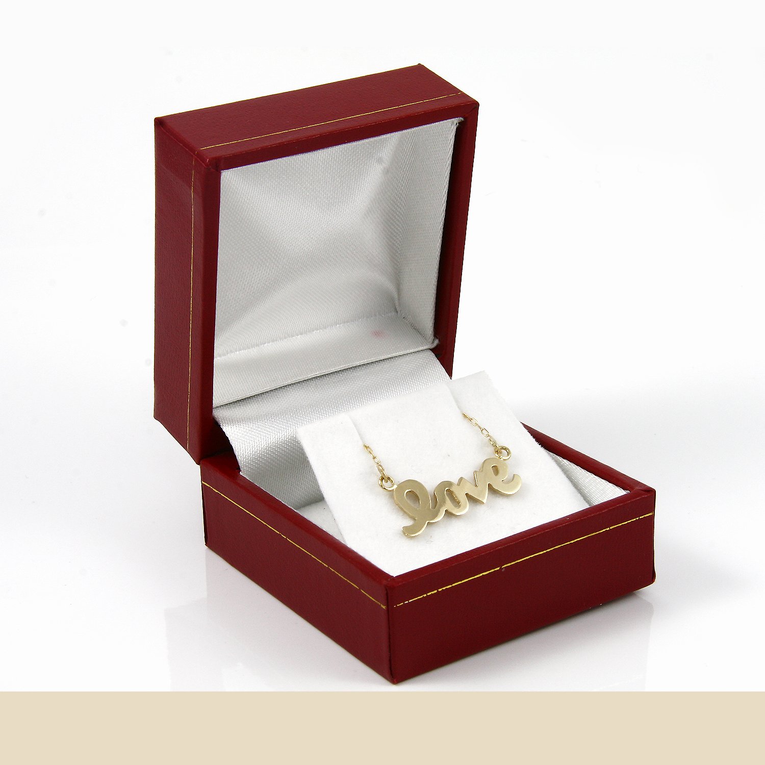 14k Gold Love Necklace for Women - Dainty Heart Pendant Jewelry Gift for Her - Perfect for Valentine's Day, Anniversary & Romantic Occasions