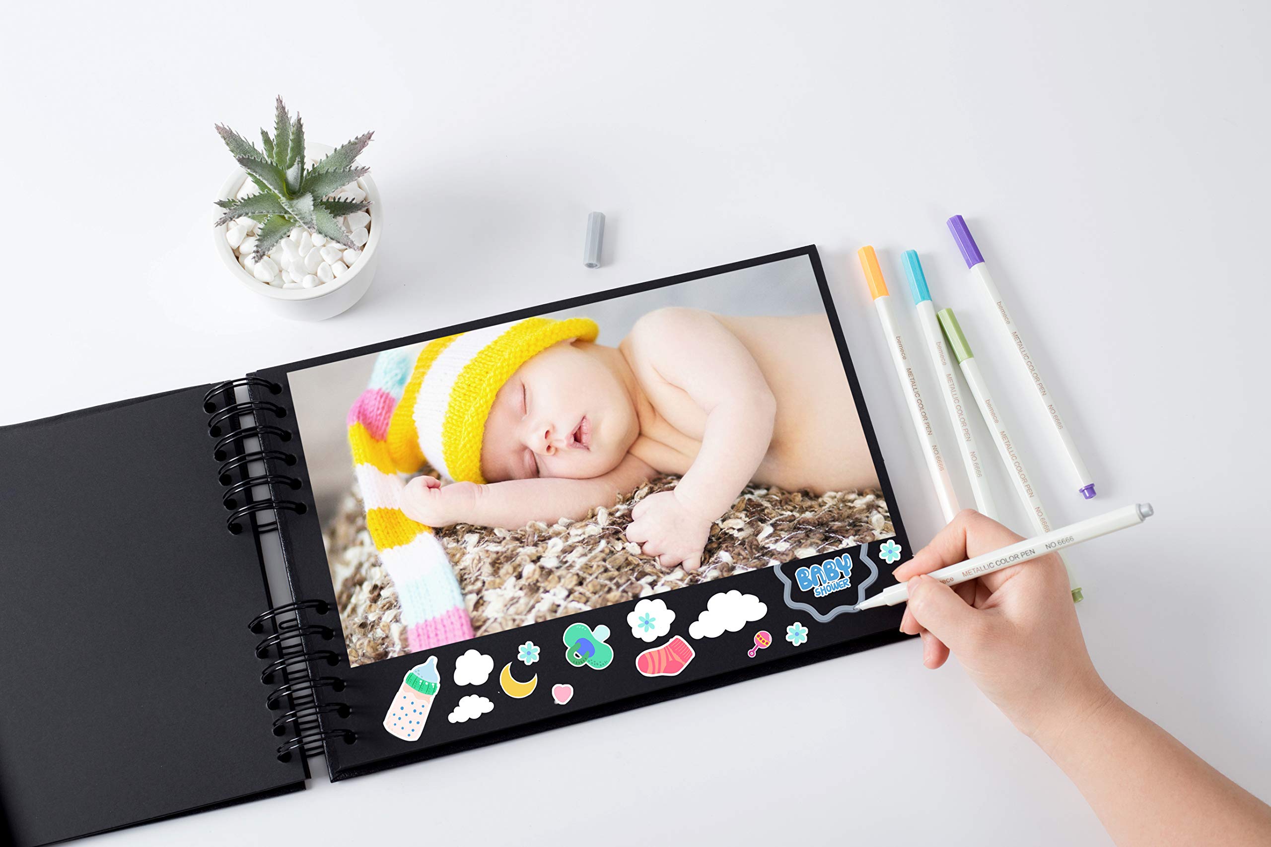 12x8 Inch DIY Scrapbook Photo Album - Perfect for Wedding Memories, Baby's First Year, Travel Adventures & Anniversary Gifts | Creative Craft Project for Memory Keeping & Personalized Gifts