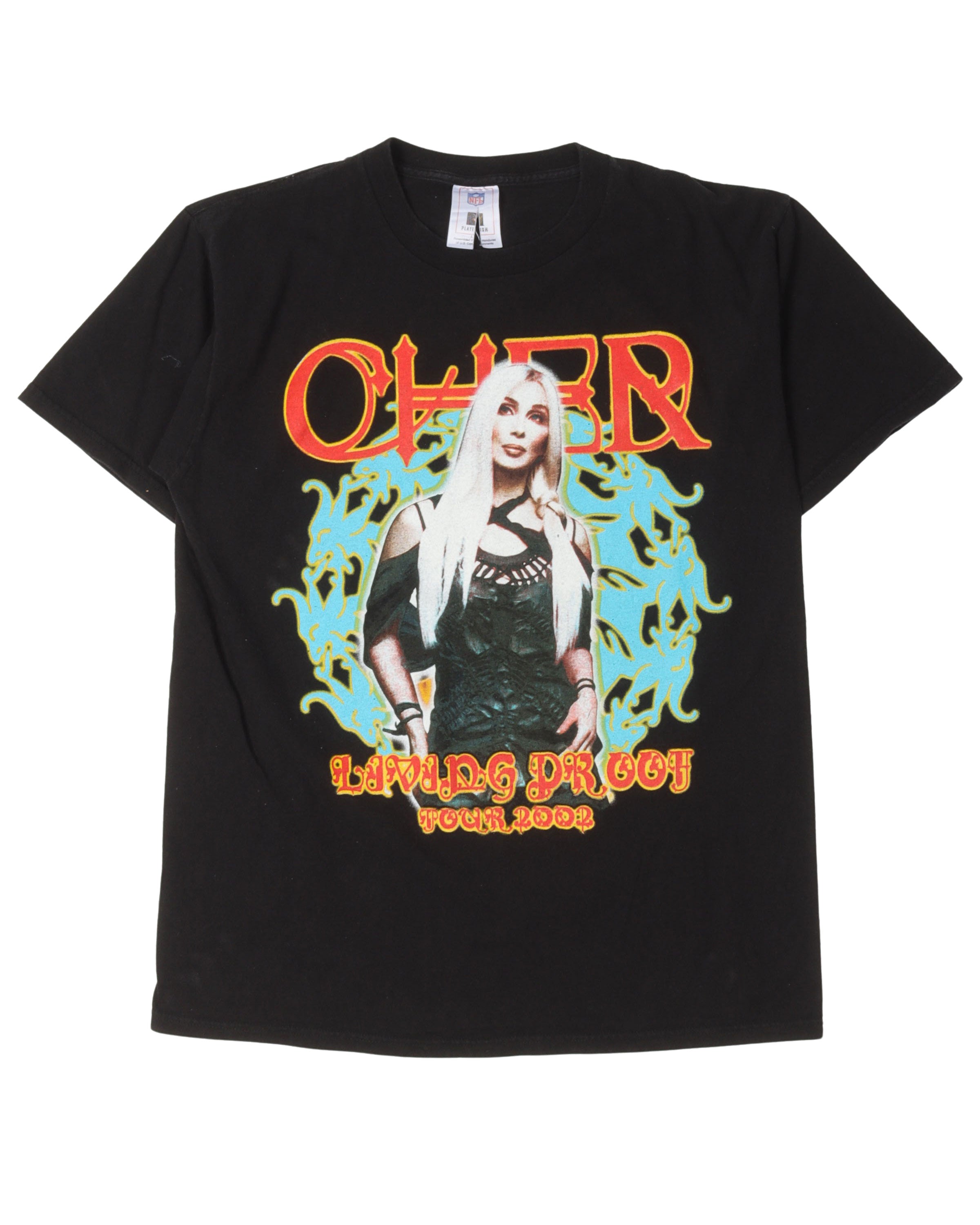 2002 Cher Living Proof Tour Vintage T-Shirt - Official Concert Merchandise for Fans & Collectors - Perfect for Concerts, Parties & Retro Fashion