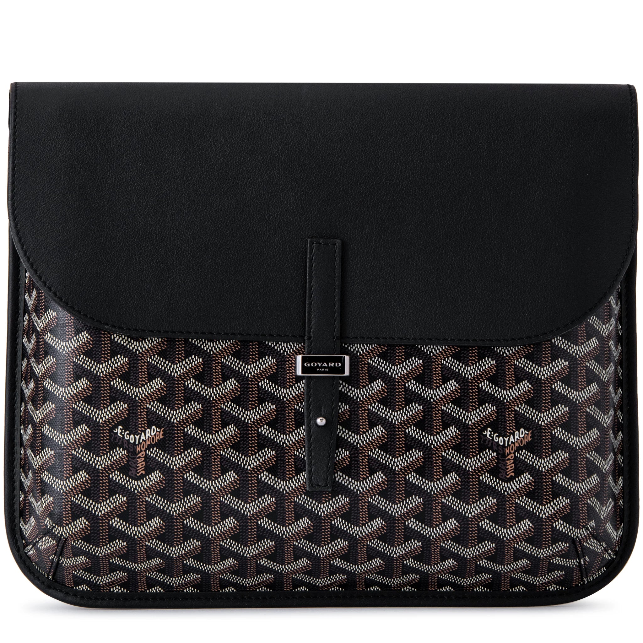 Goyard Coursier Black Messenger Bag for Men & Women - Stylish & Durable Crossbody Bag for Work, Travel & Everyday Use