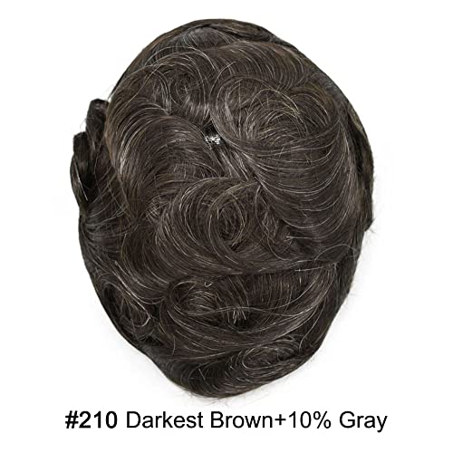 #210 2# DARKEST BROWN+10% GRAY-120% medium light to medium density