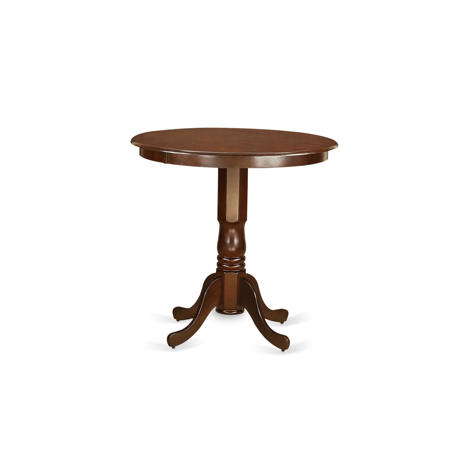 East West Furniture JABU3-MAH-W 3-Piece Counter Height Dining Set - 36