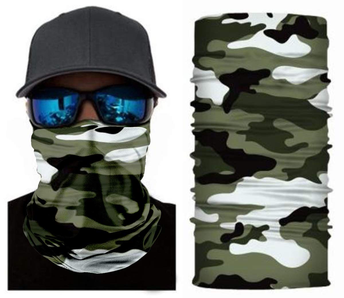 UV Protection Neck Gaiter Face Mask - Washable Balaclava Scarf for Sun, Dust & Wind Protection - Perfect for Hiking, Cycling & Outdoor Activities