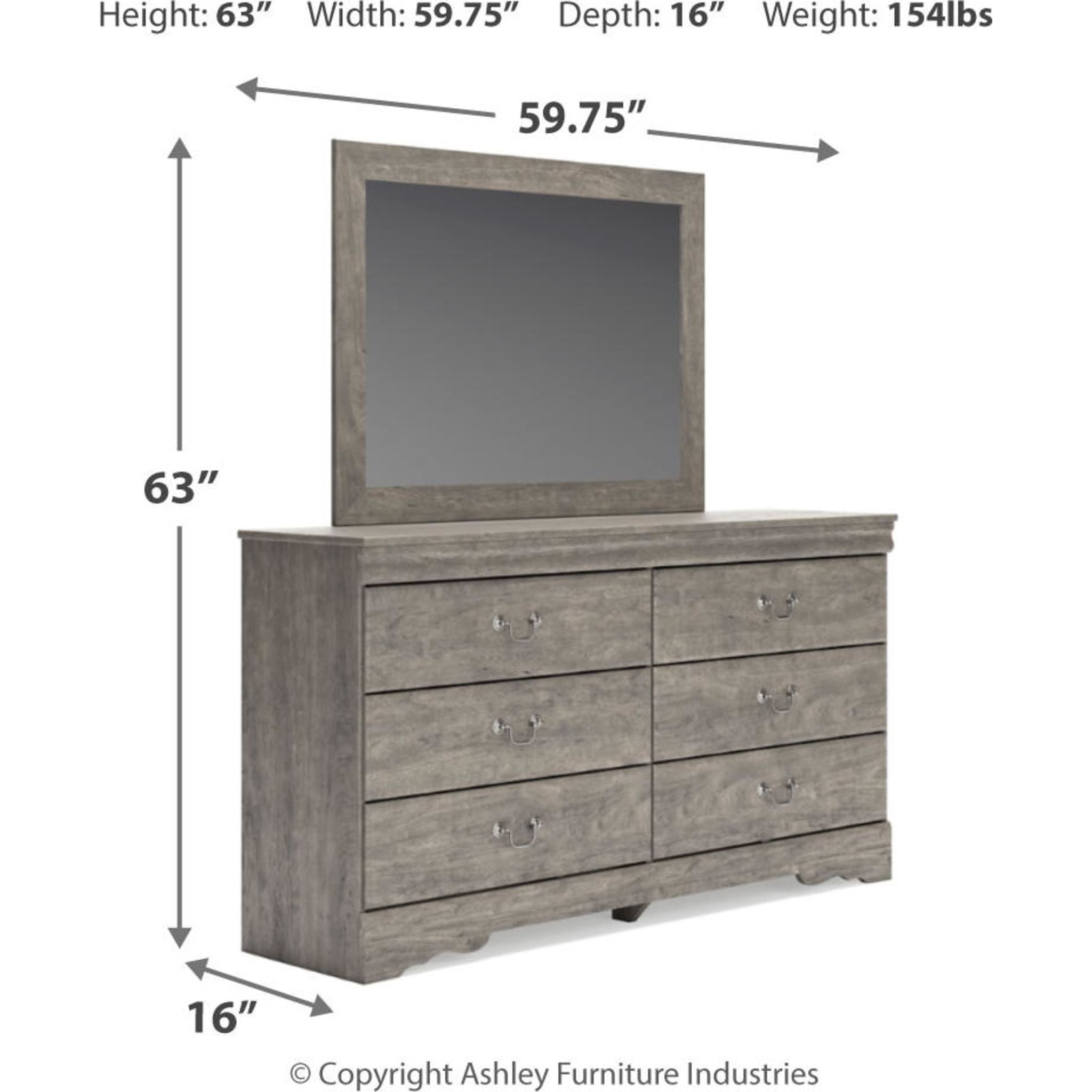 Bayzor 5-Piece Twin Bedroom Set in Gray - Modern Bed Frame, Nightstand & Dresser for Small Spaces | Perfect for Kids Rooms, Guest Bedrooms & Apartments