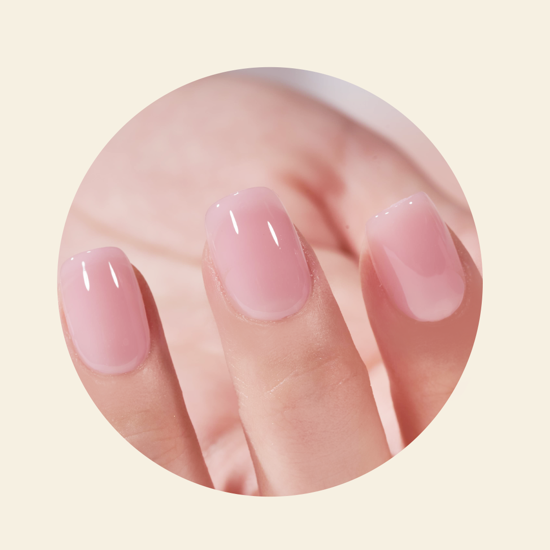 Mitty Original Pink Press on Nails - Long Lasting Fake Nails with Glue - Perfect for Parties, Weddings & Everyday Wear