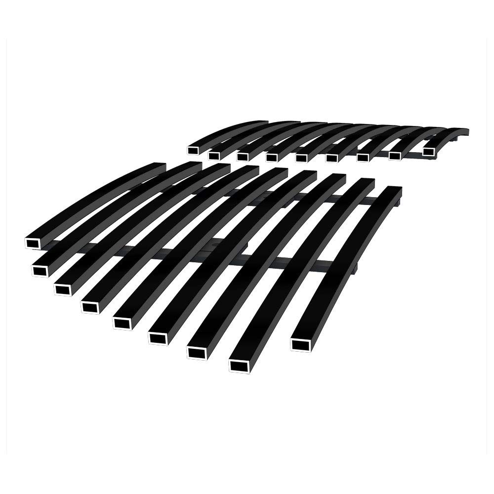 APS Stainless Steel Black Billet Front Grill Grille Insert Compatible with Pontiac GTO 2004-2006 - Main Upper SS Replacement Part P85806H for Enhanced Vehicle Appearance & Protection