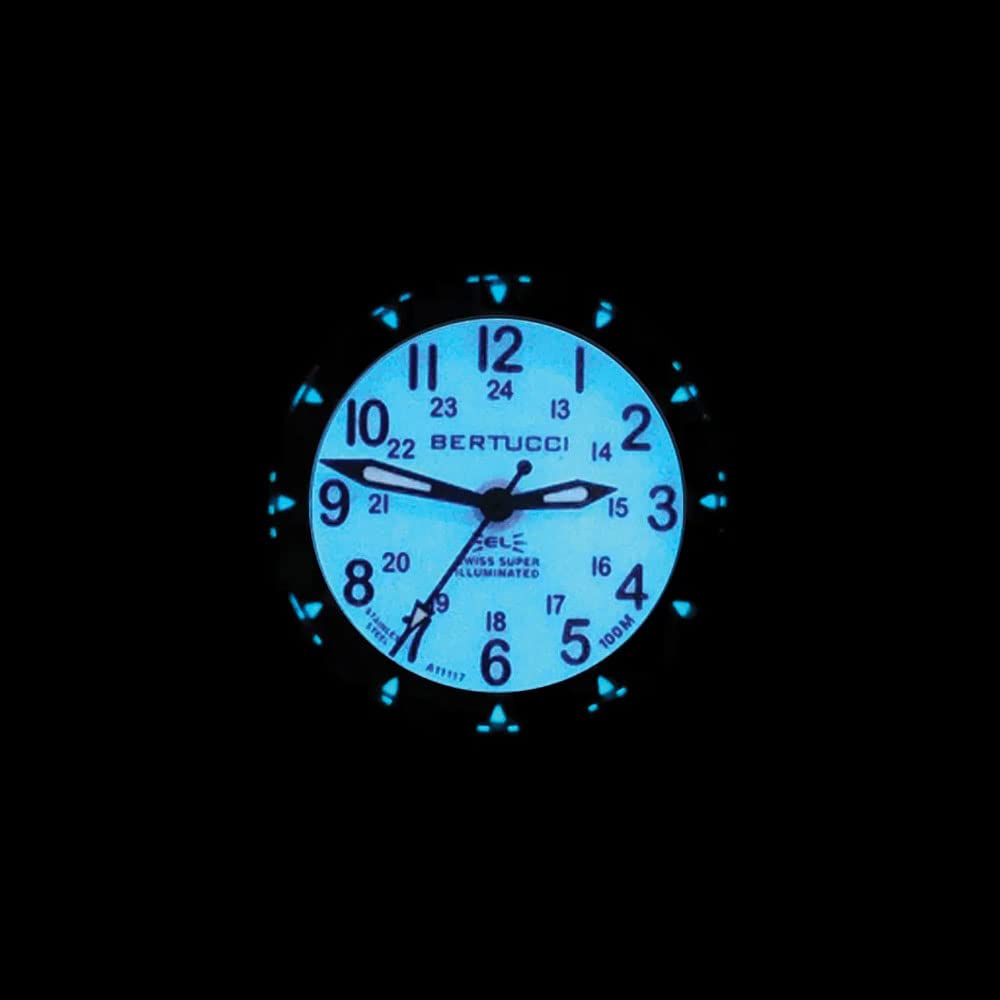 Bertucci A-2SEL Super Illuminated Watch - Military-Grade Tactical Watch with Tritium Night Vision for Outdoor Adventures, Hiking & Camping
