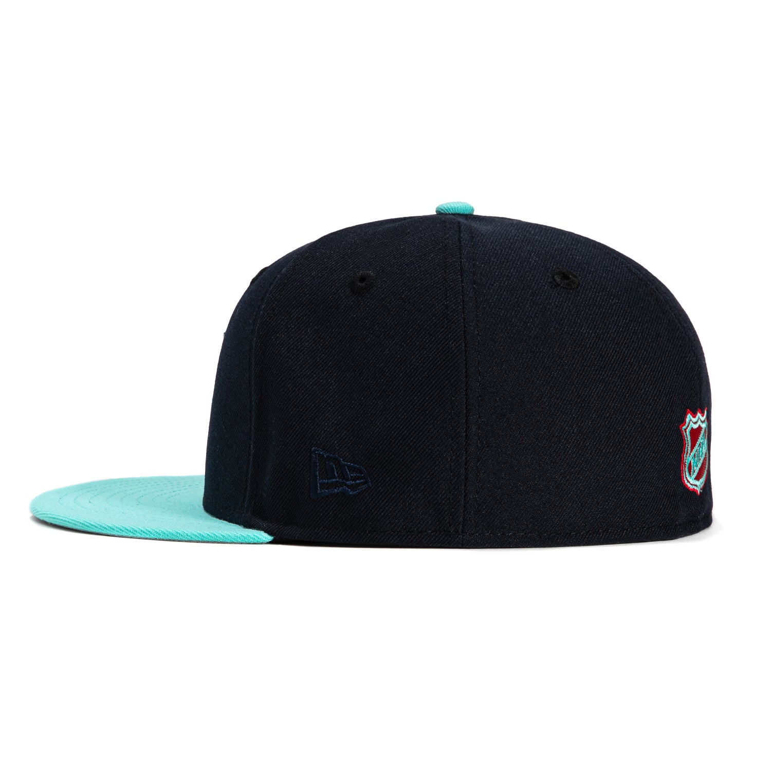 New Era 59Fifty Seattle Kraken NHL Inaugural Season Patch Snapback Hat - Navy Blue & Mint Green for Hockey Fans & Streetwear Fashion