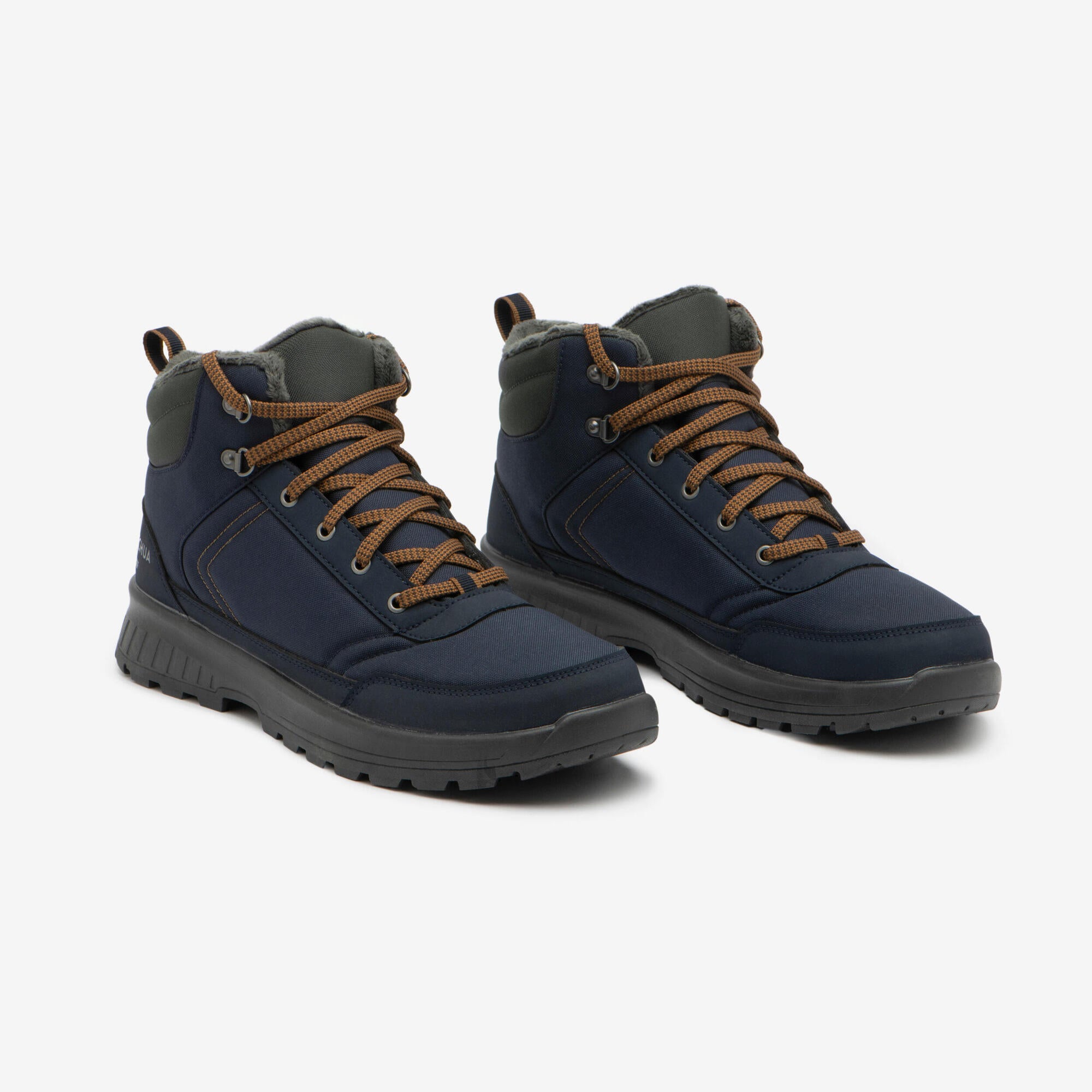 Quechua SH100 Mid Waterproof Hiking Boots for Men - Lightweight & Durable Outdoor Shoes for Trekking, Camping & Trail Adventures