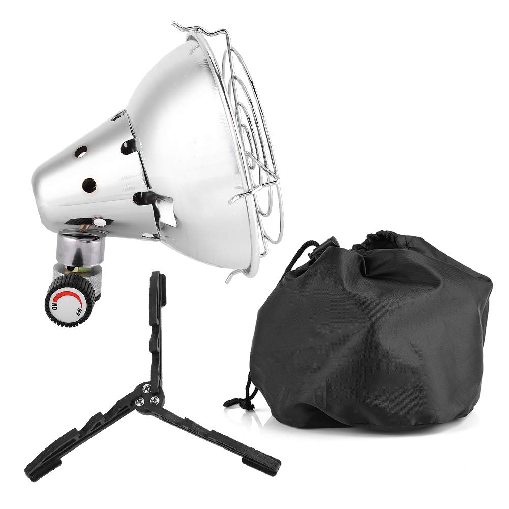 Portable Outdoor Gas Heater - Lightweight Camping Heater for Backpacking, Picnics & Patio Use - Mini Propane Warmer with Protective Cover for Cold Weather Adventures
