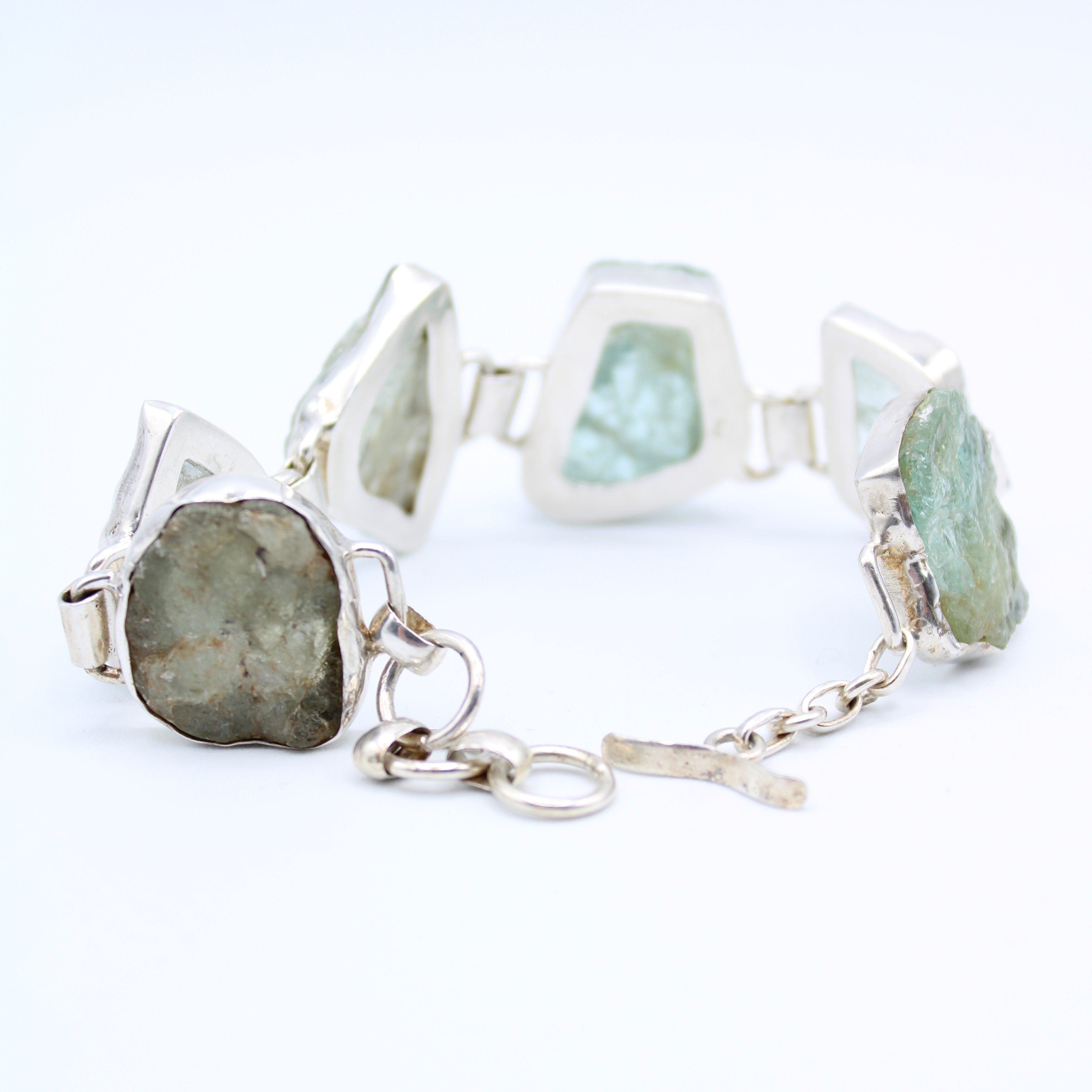 Aquamarine Sterling Silver Bracelet for Women - Elegant Blue Gemstone Jewelry Gift for Birthday, Anniversary & Special Occasions