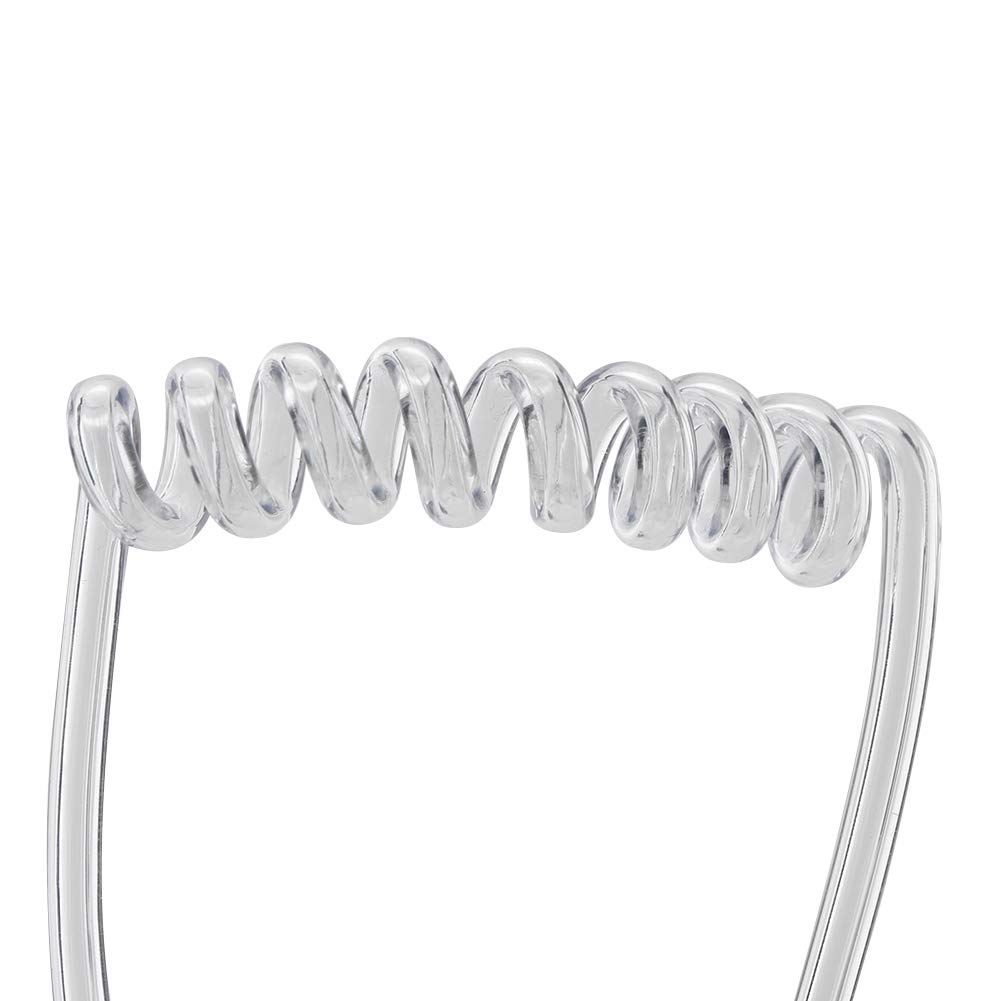 Professional 2-Pin Air Tube Surveillance Earpiece with 0.9M Kevlar-Reinforced Cable - Clear Audio Monitoring Headset for Security, Law Enforcement & Event Staff - Ideal for Covert Operations, Crowd Control & Discreet Communication