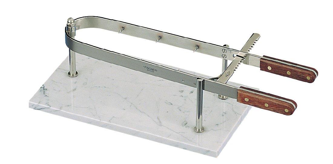Luxury French Ham Holder with Marble Tray - Elegant Charcuterie Board for Entertaining, Dinner Parties & Gourmet Cheese Display
