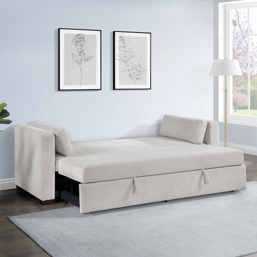 Blair Daybed - Modern Tufted Upholstered Sofa Bed with Wooden Legs for Living Room, Guest Room & Small Spaces | Perfect for Lounging, Napping & Extra Sleeping Space