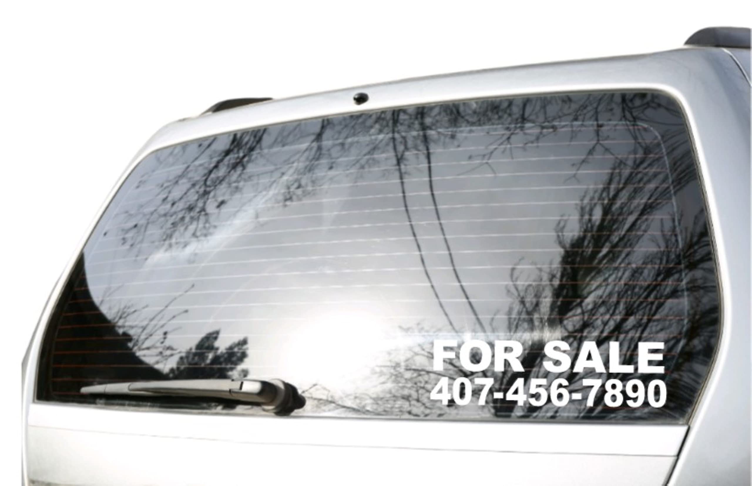 Custom Phone Number Decal Sticker - 10