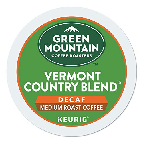 Green Mountain Vermont Country Blend Decaf Coffee K-Cups - 5 Boxes (120 Count) | Smooth Medium Roast for Home & Office Coffee Makers | Perfect for Morning Brew & Afternoon Relaxation