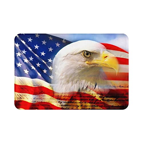 American Bald Eagle and Flag 3