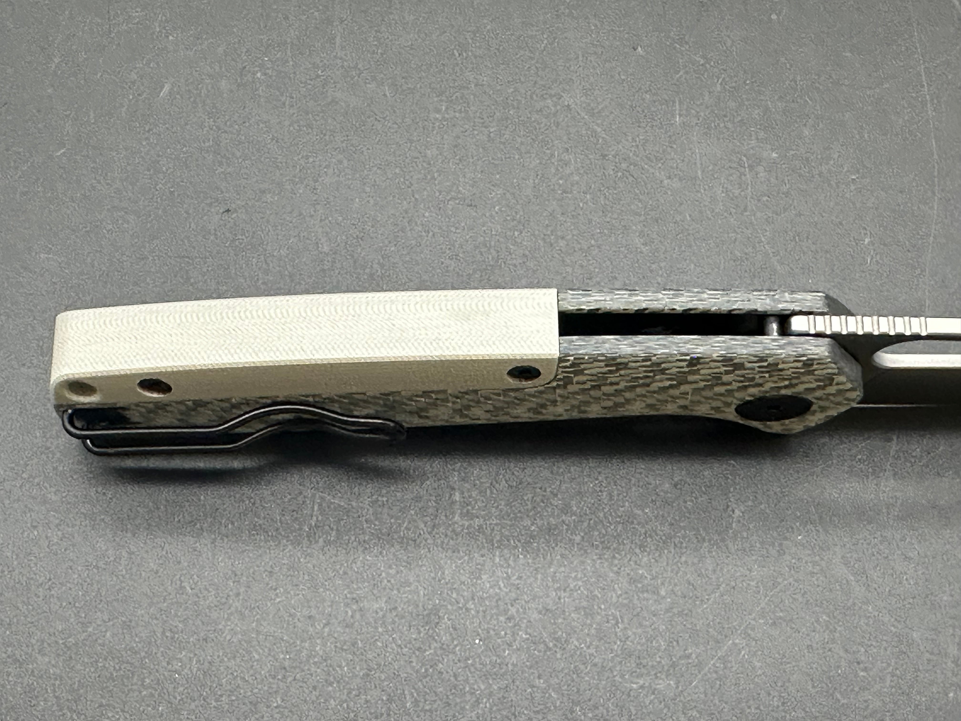 Premium Asher Spiro Silver SS Pocket Knife - 3.2
