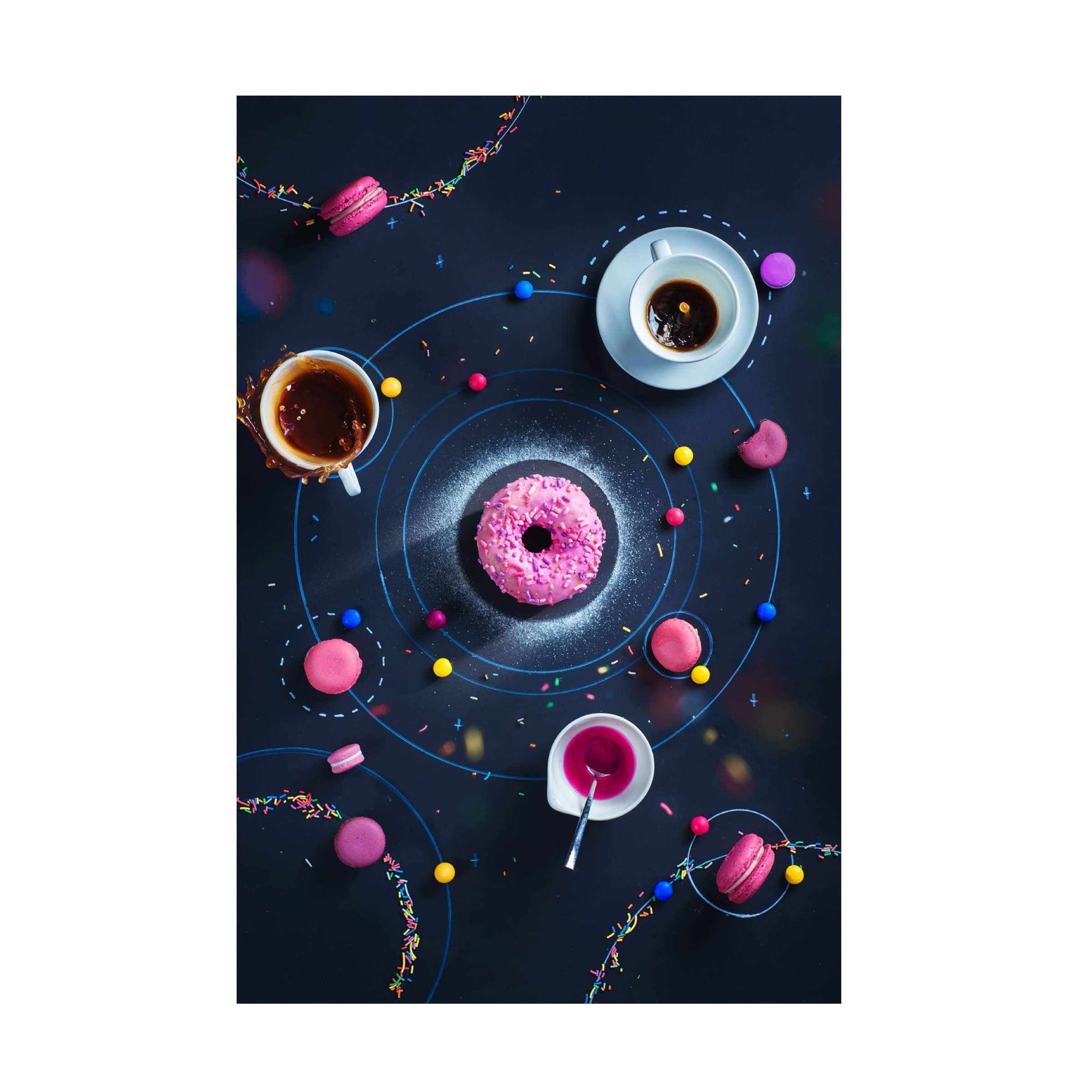 Trademark Fine Art 'Space Donut' Canvas Wall Art by Dina Belenko - Surreal Photography Print for Modern Home & Office Decor