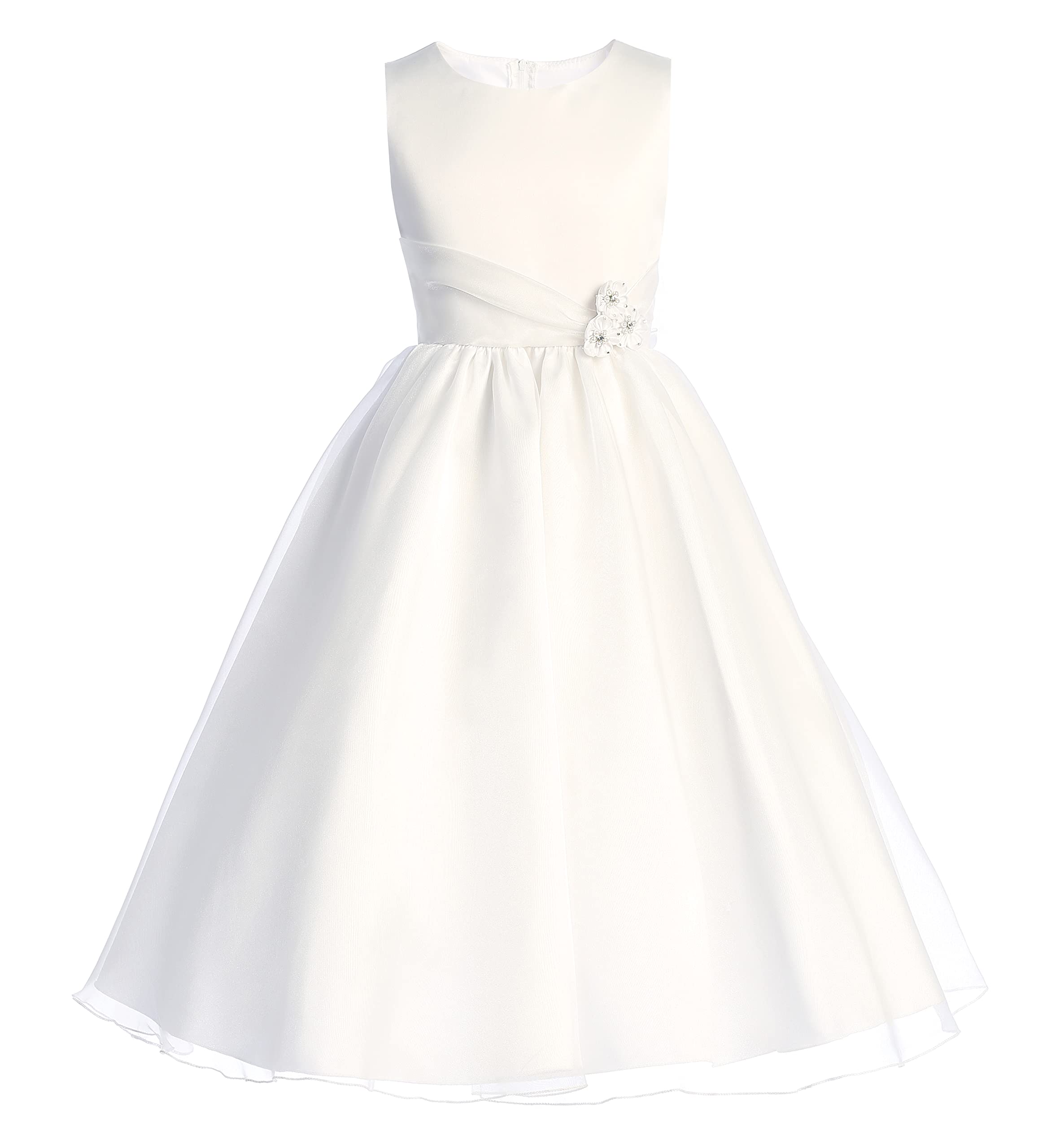 Pink Princess First Communion Dresses for Girls 7-16 | Holy 1st Communion Plus Size White Dress | Vestidos de Primera Comunión para Niñas | Perfect for Church Ceremonies & Special Occasions
